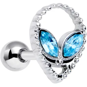 16 Gauge 1/4 Aqua Gem Alien Cartilage Tragus
