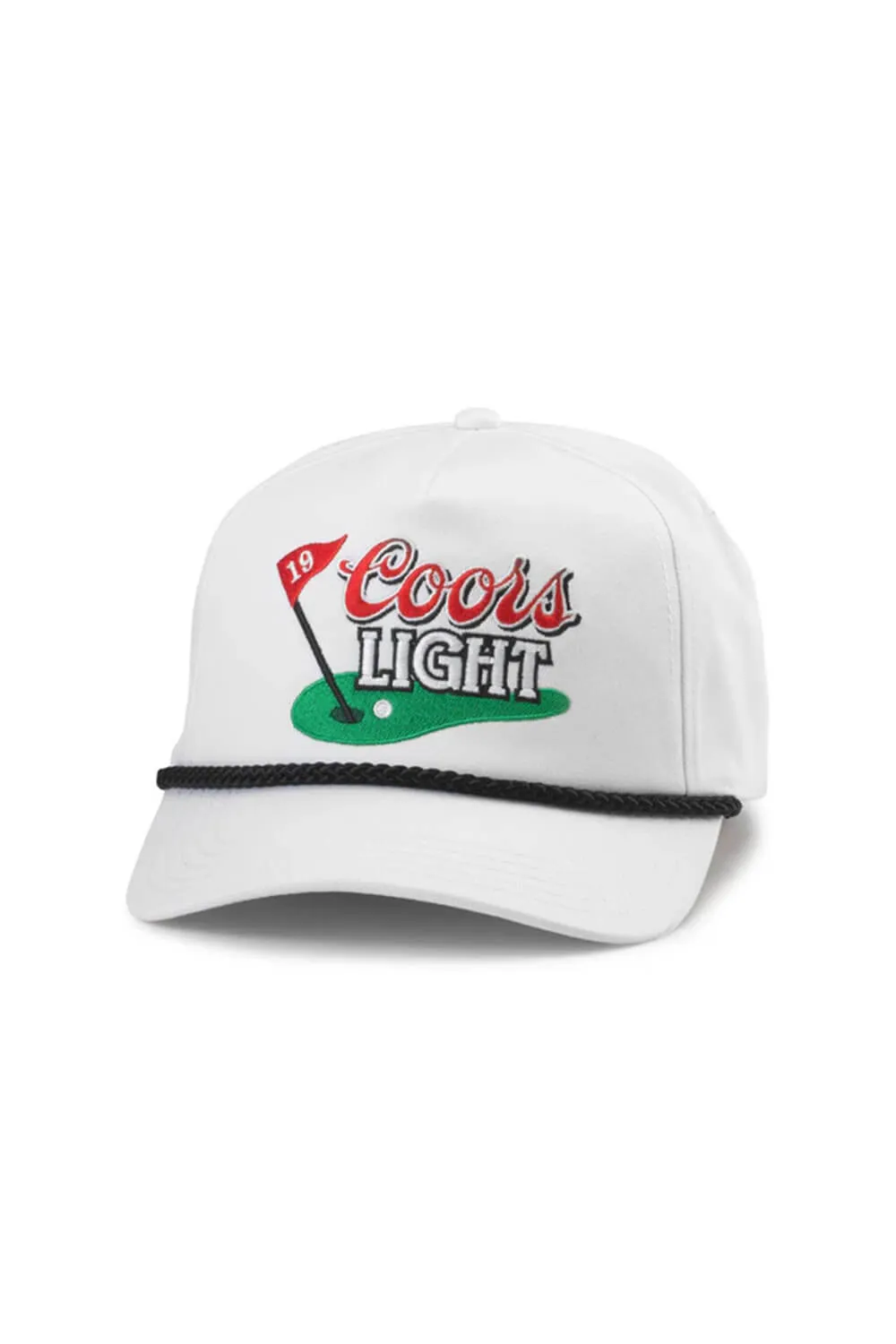 American Needle Coors Light Golf Course Trucker Hat for Men in White | 23008C-COORS