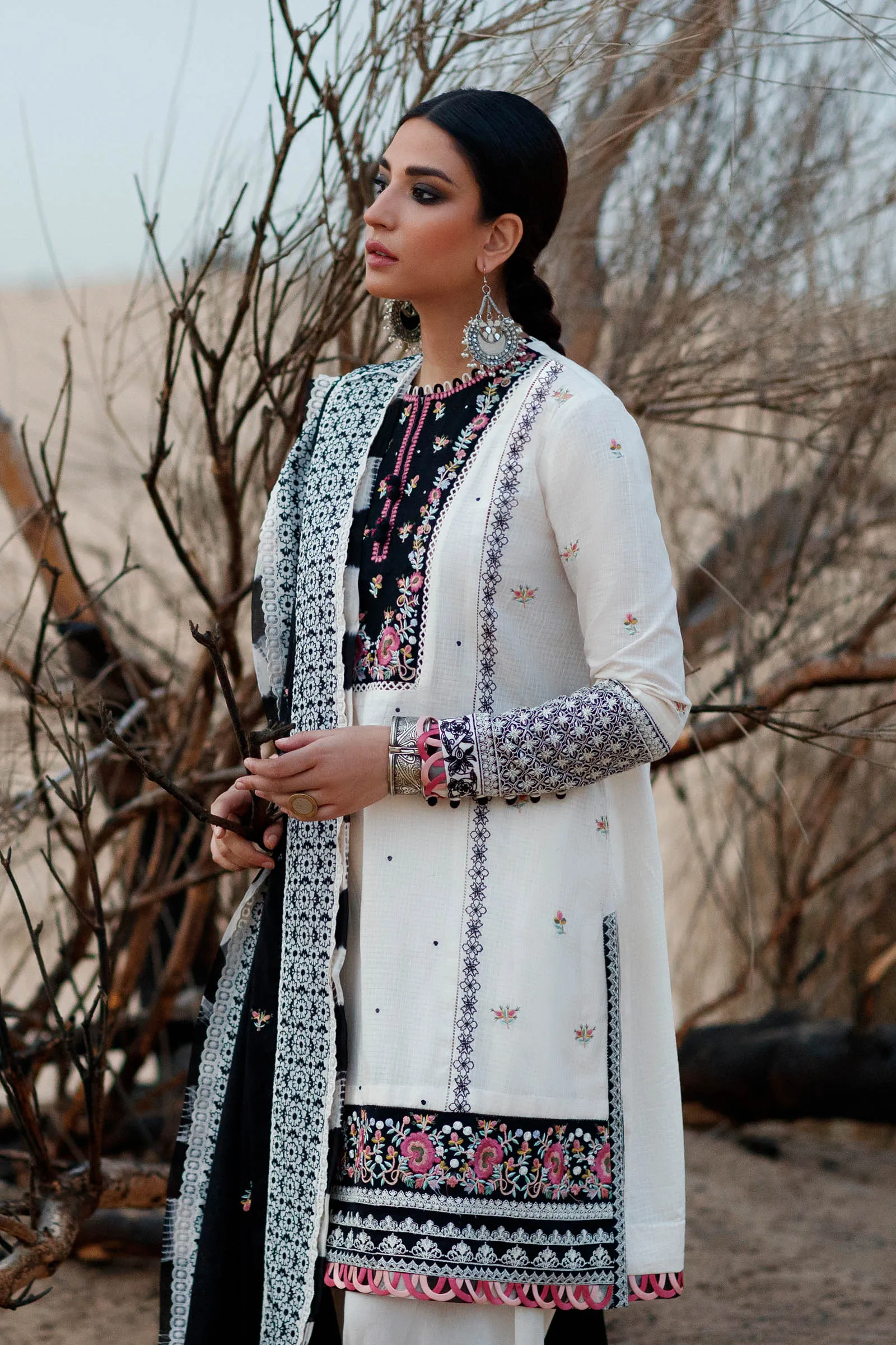 AVIZEH (ZL22-15 B) | Zaha Summer Lawn Collection 2022 | Unstitched Embroidered Lawn Suits