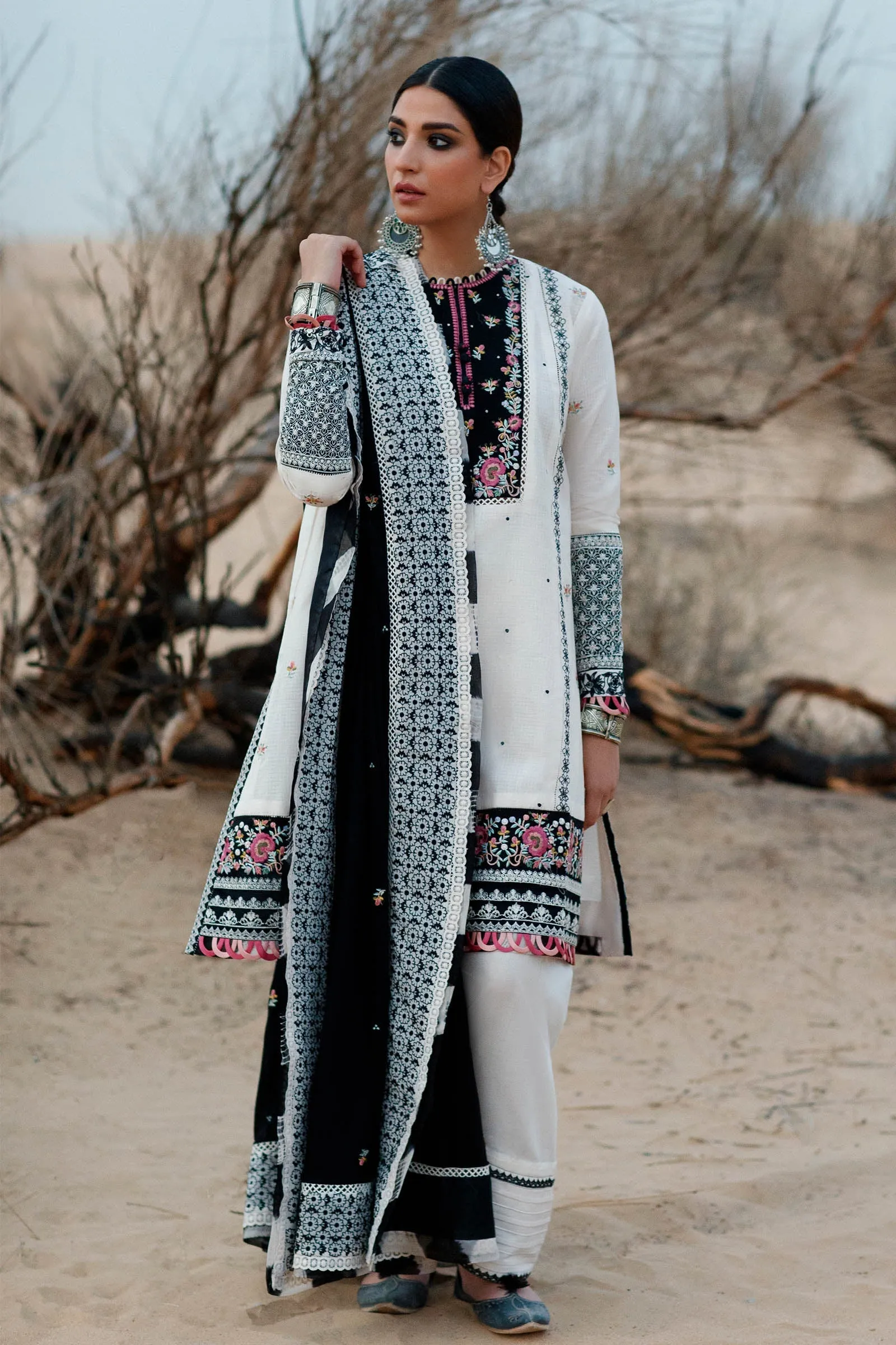 AVIZEH (ZL22-15 B) | Zaha Summer Lawn Collection 2022 | Unstitched Embroidered Lawn Suits