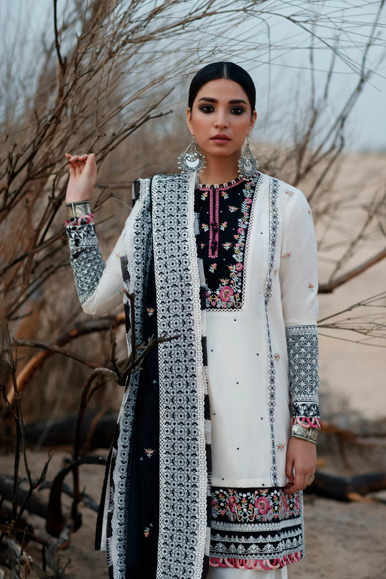 AVIZEH (ZL22-15 B) | Zaha Summer Lawn Collection 2022 | Unstitched Embroidered Lawn Suits