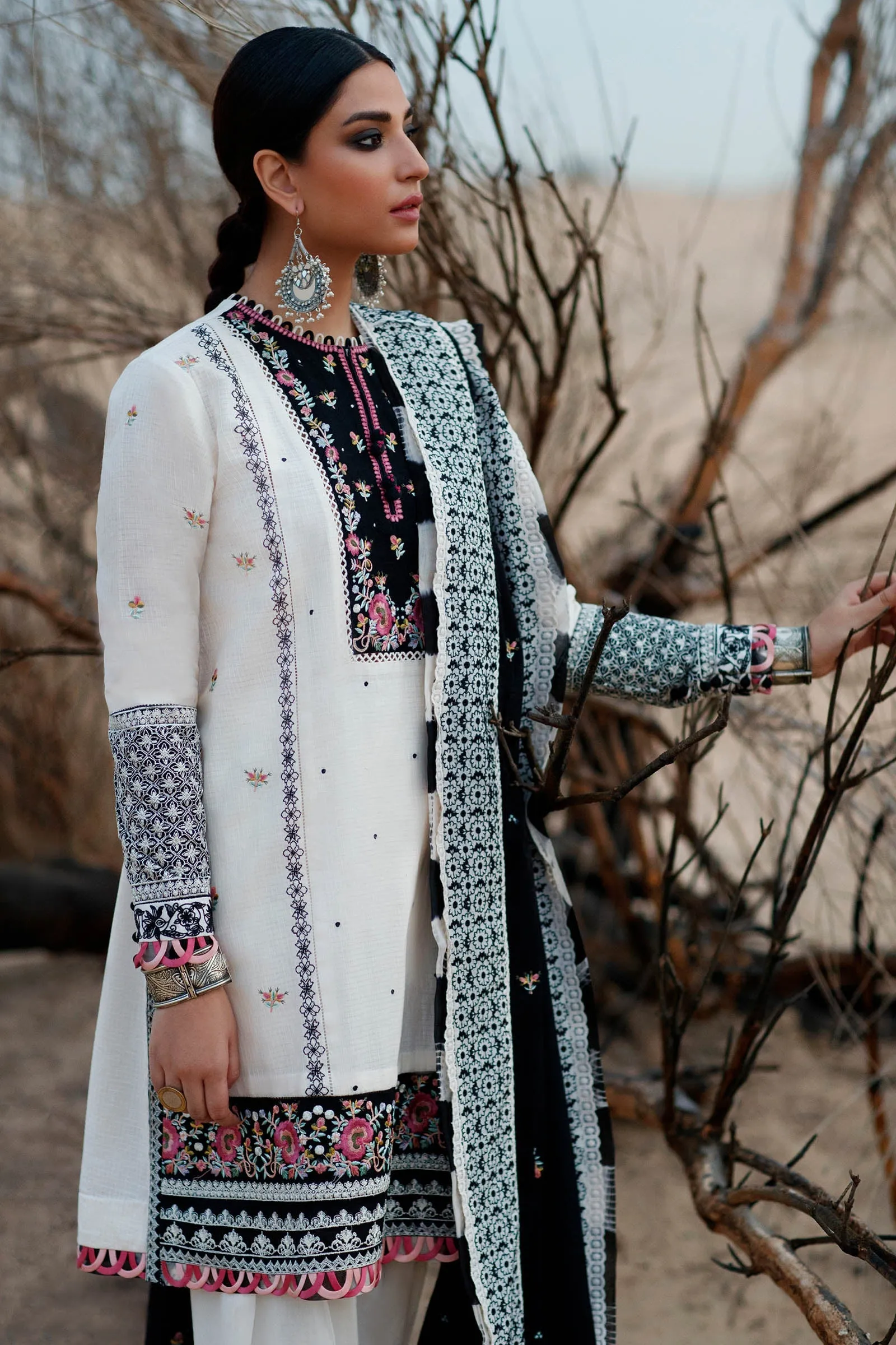 AVIZEH (ZL22-15 B) | Zaha Summer Lawn Collection 2022 | Unstitched Embroidered Lawn Suits