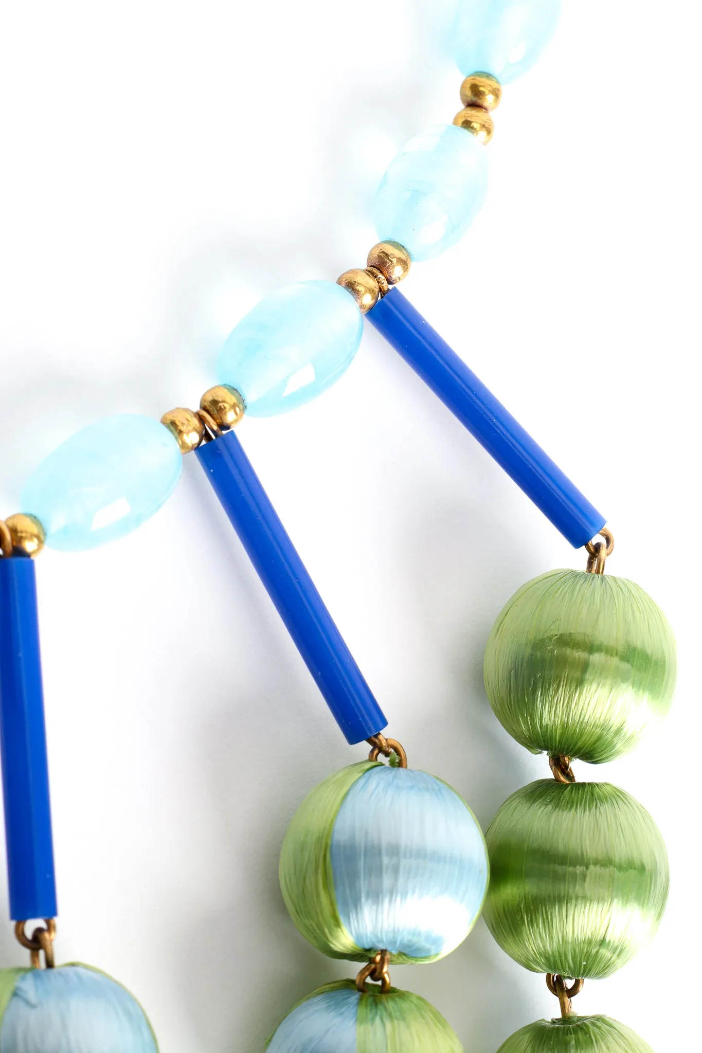Ball & Bead Waterfall Bib Necklace