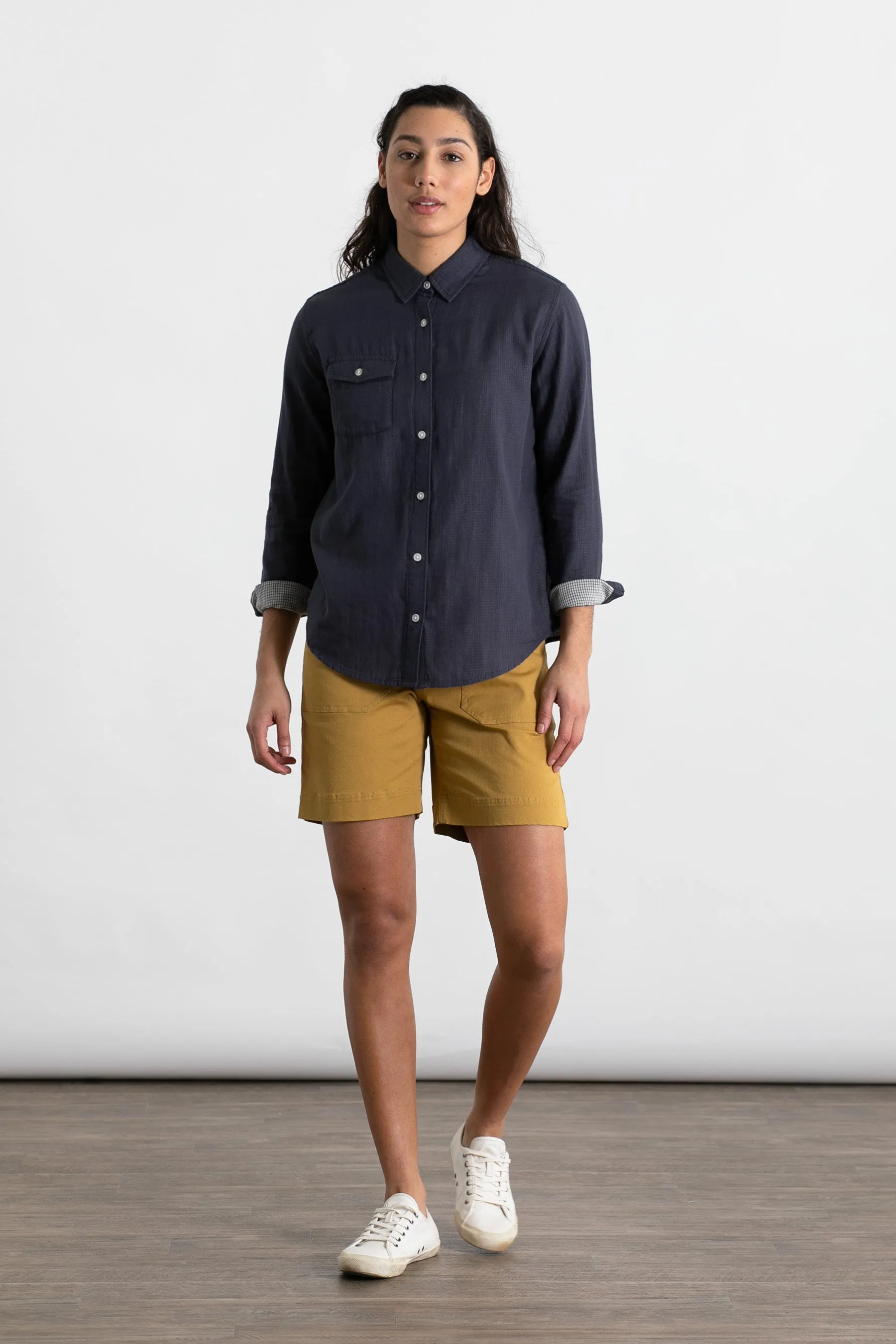 Bird Shirt / Charcoal Doublecloth