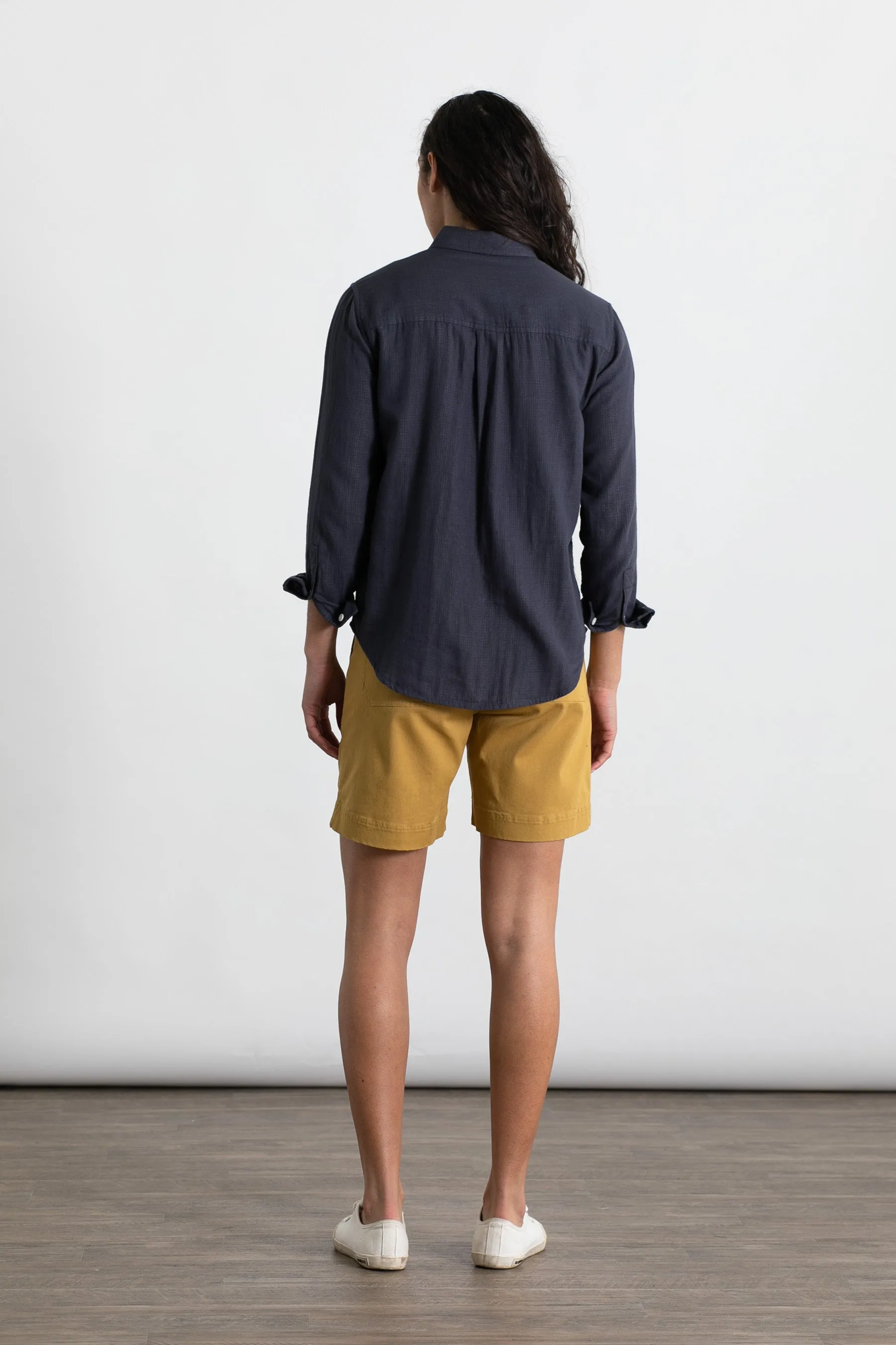 Bird Shirt / Charcoal Doublecloth