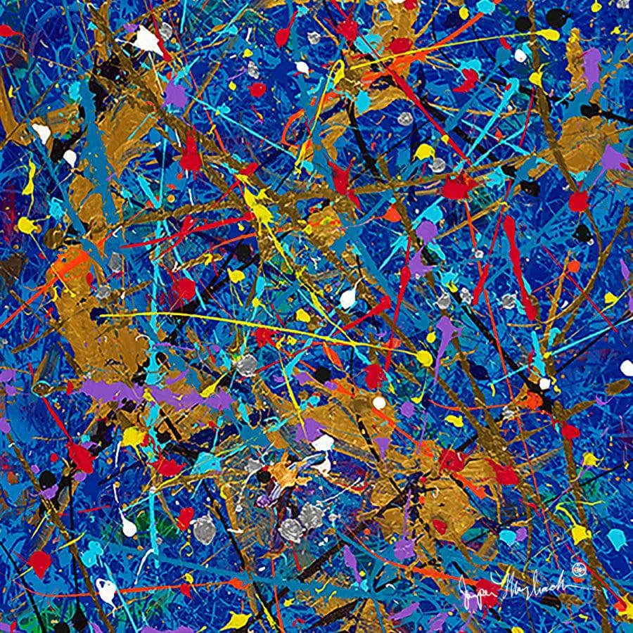 Blue Space  (Print on Canvas)