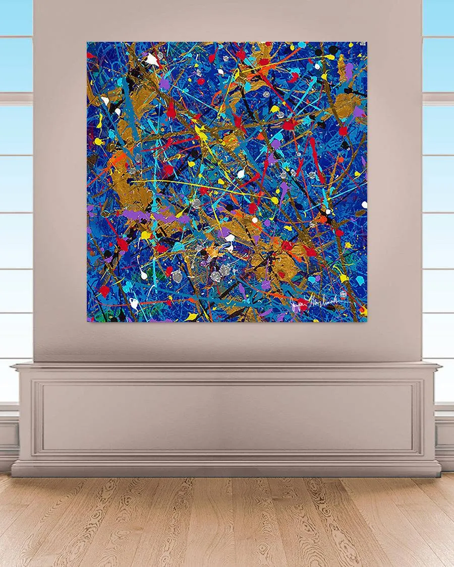 Blue Space  (Print on Canvas)