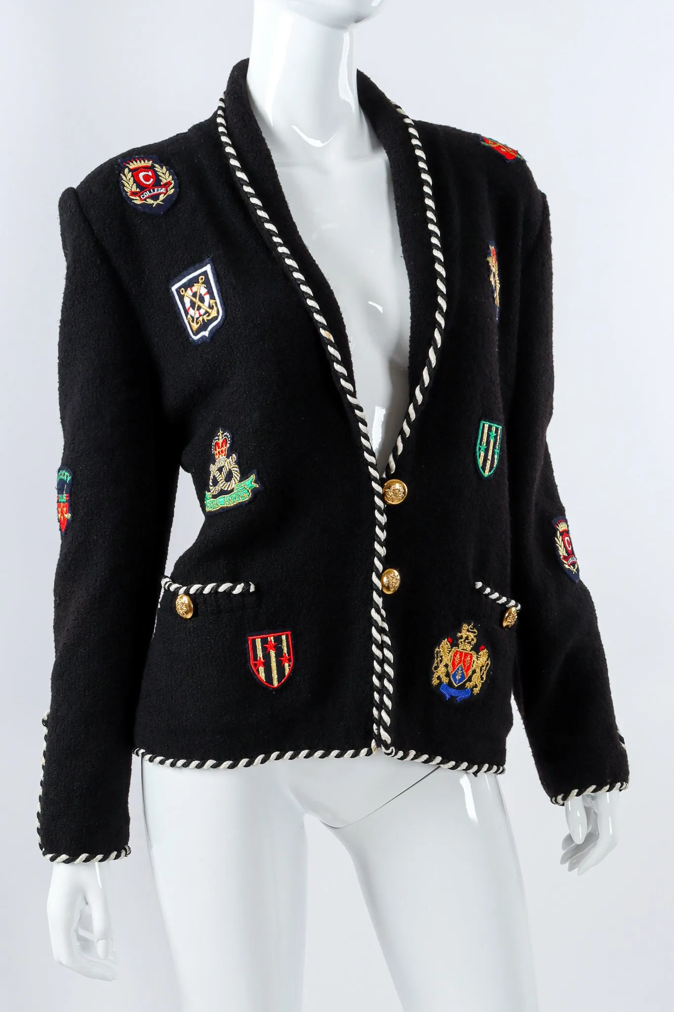 Collegiate Crest Appliqué Jacket