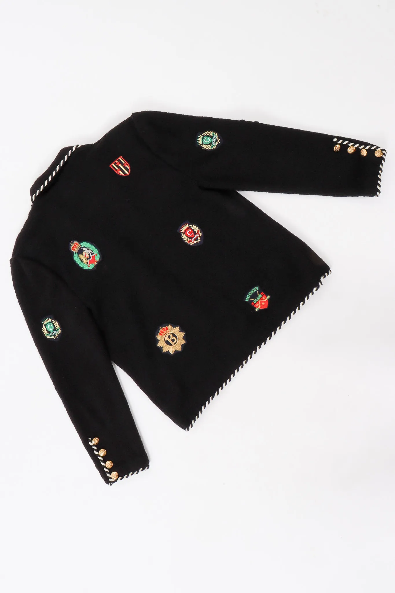 Collegiate Crest Appliqué Jacket