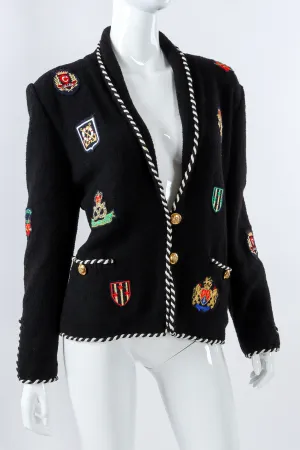 Collegiate Crest Appliqué Jacket