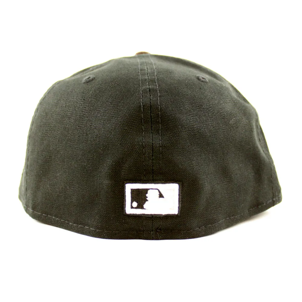 Colorado Rockies 25th Anniversary New Era 59Fifty Fitted Hat (Black Burnt Wood Pink Under Brim)