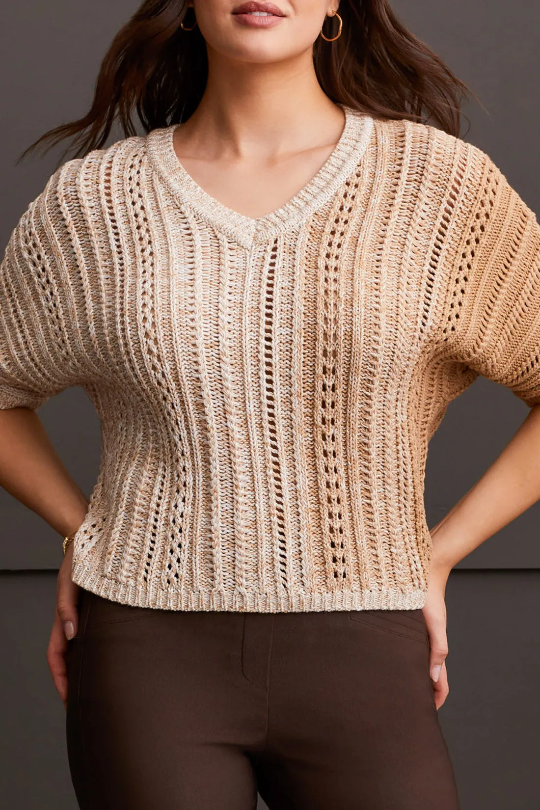 Dolman Elbow Sleeve Sweater