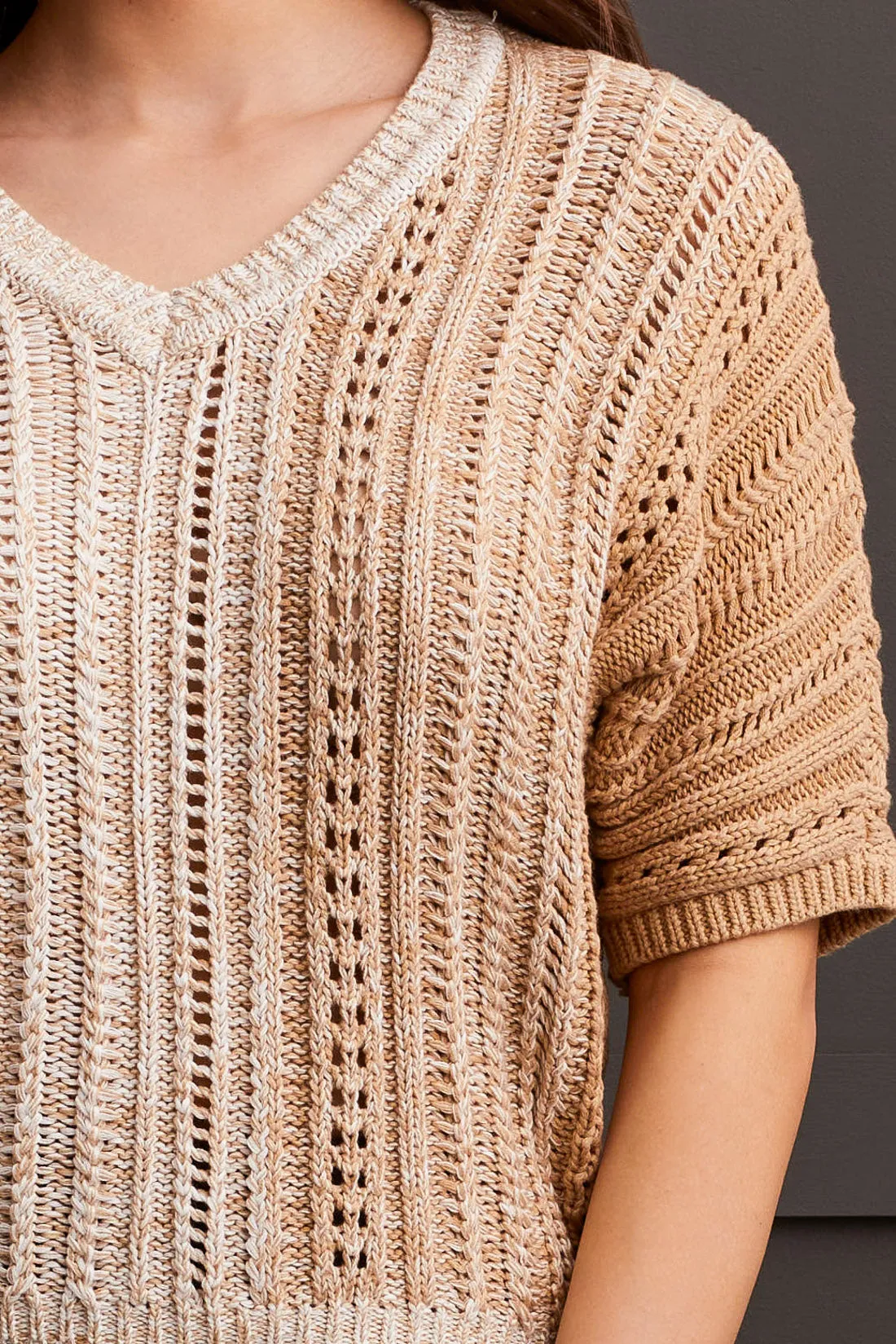 Dolman Elbow Sleeve Sweater