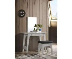Dressing Table With Stool In White Oak