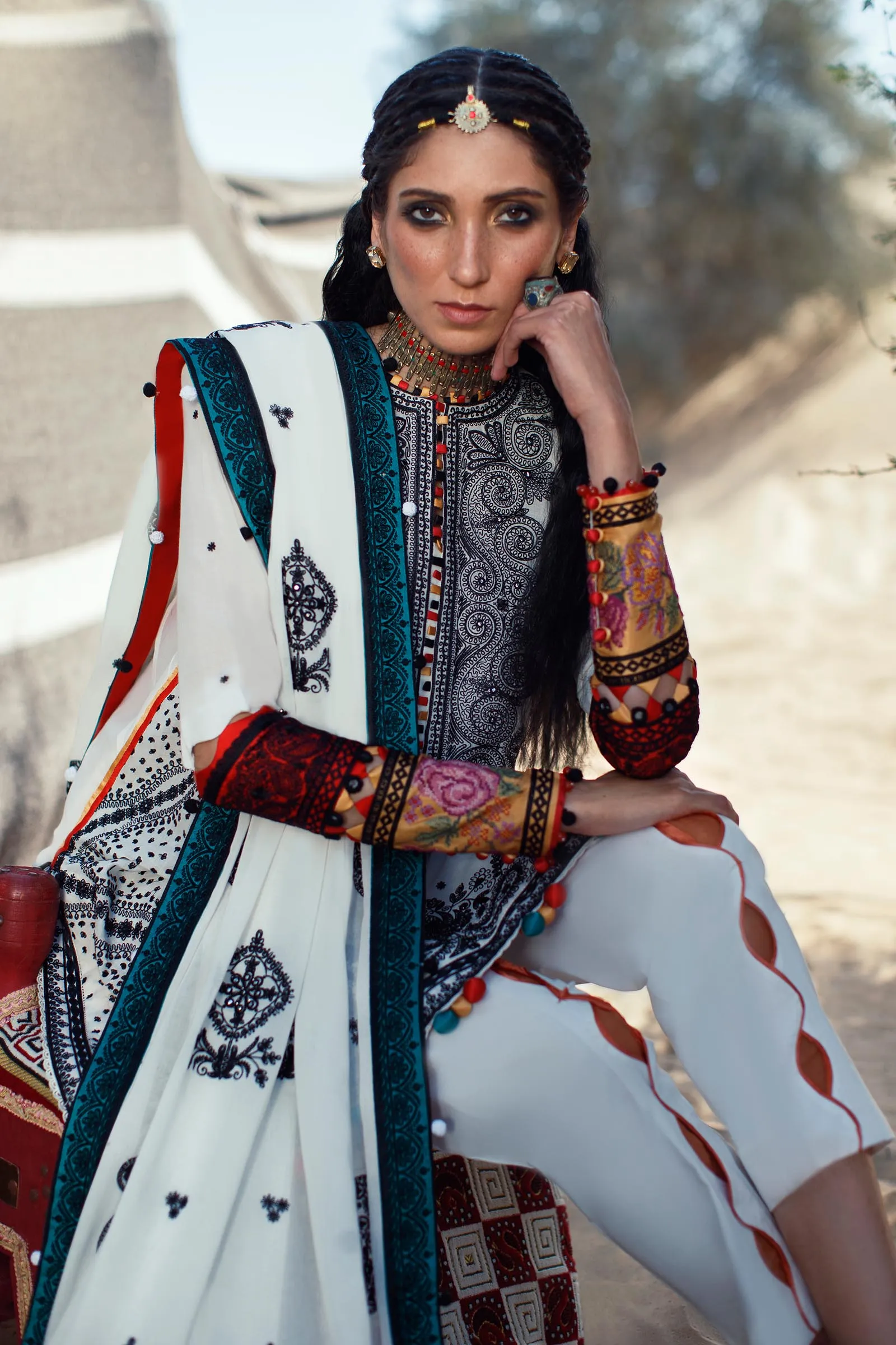 EL22-05 A (REEM)  | Elan Lawn 2022 | Unstitched Embroidered Lawn Suit