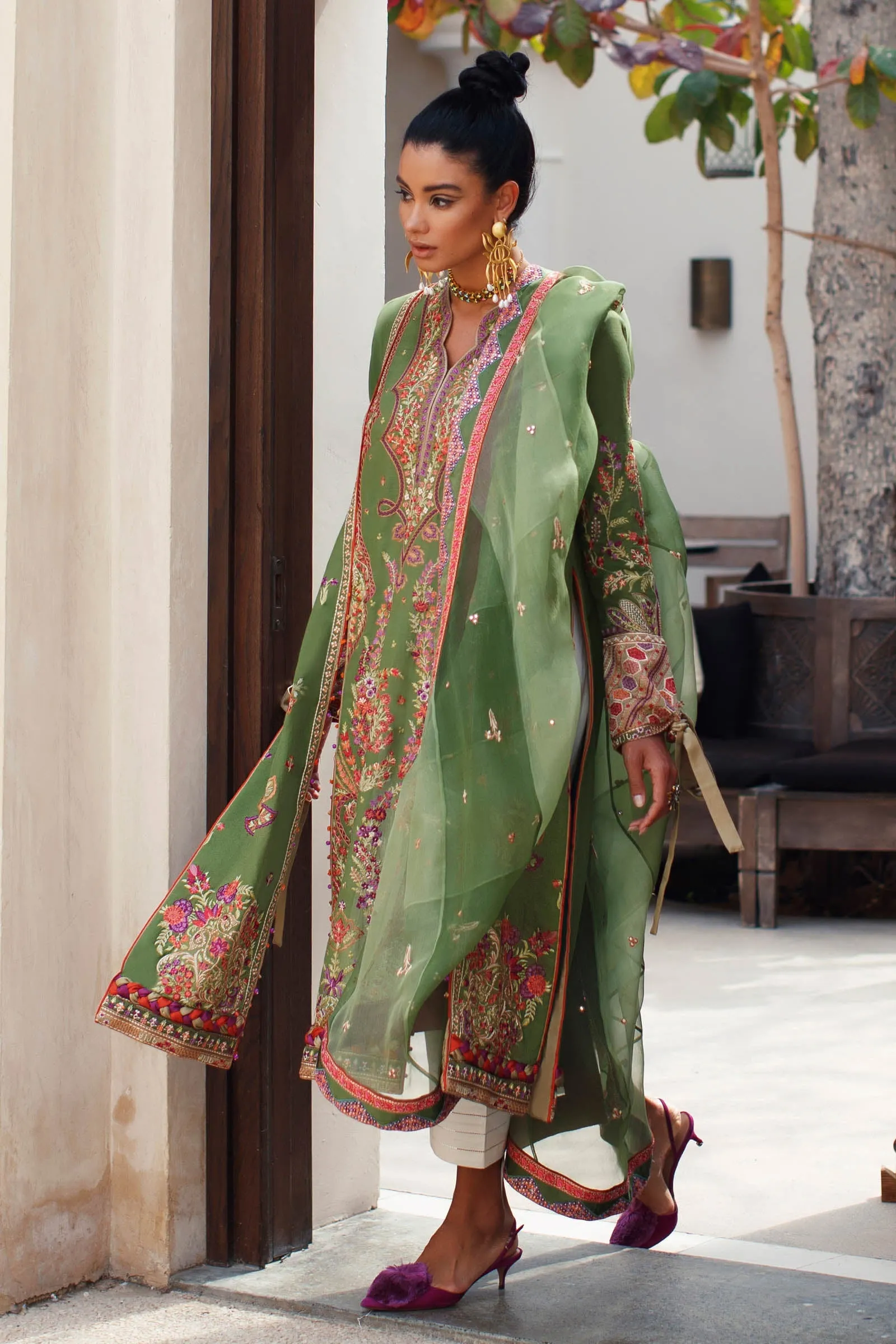EL22-06 A (ELNAZ)  | Elan Lawn 2022 | Unstitched Embroidered Lawn Suit