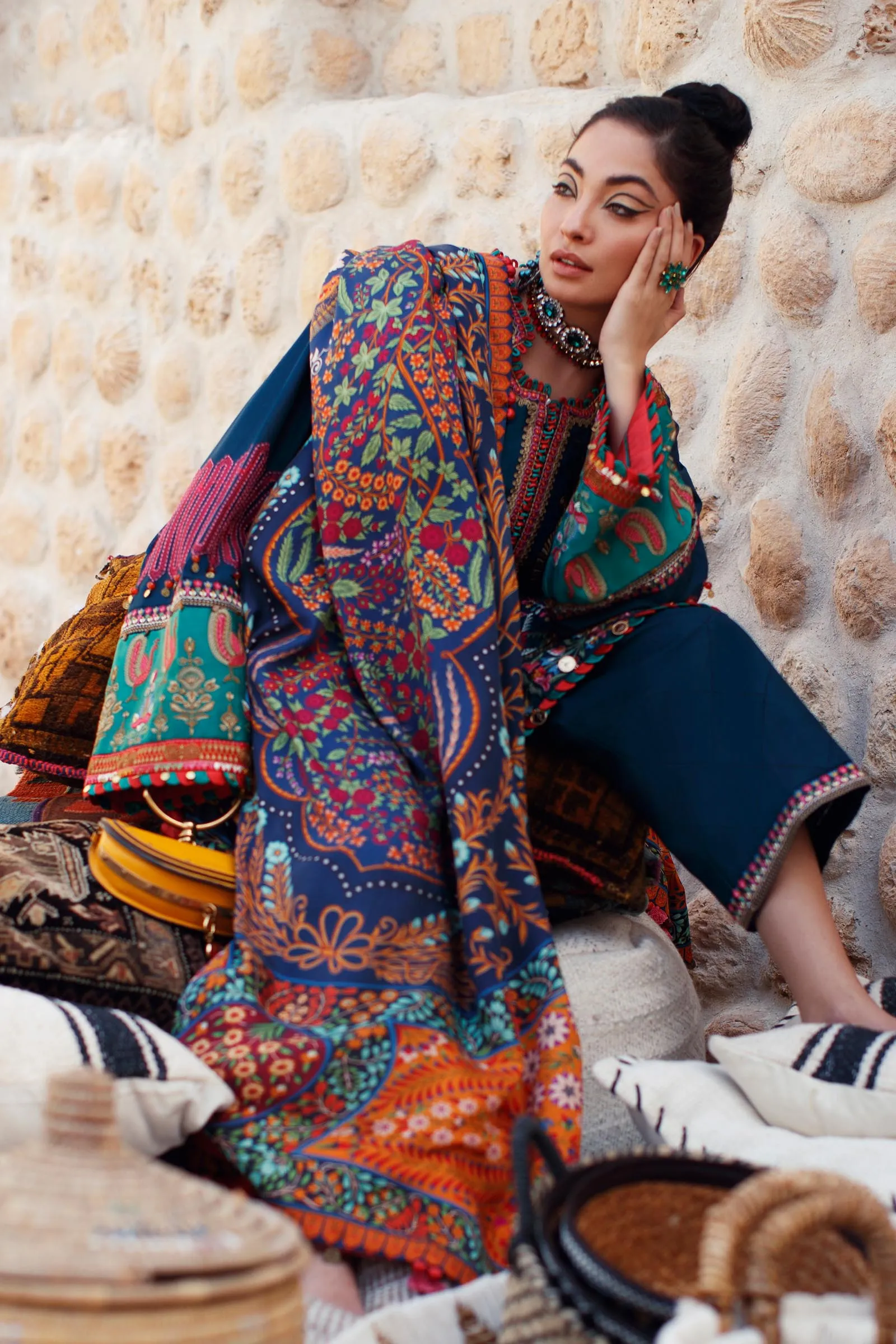 EL22-08 B (RIYA)  | Elan Lawn 2022 | Unstitched Embroidered Lawn Suit
