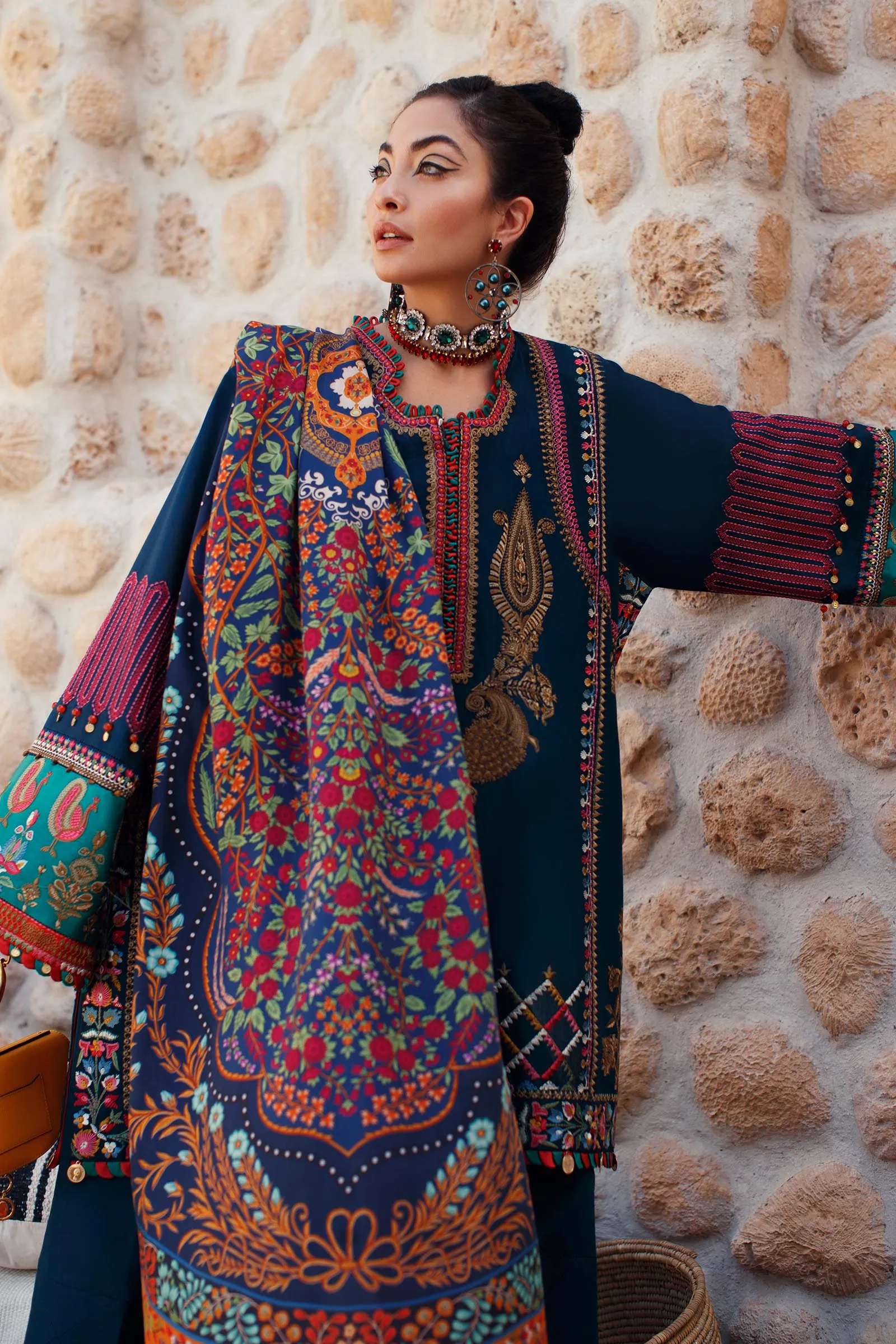 EL22-08 B (RIYA)  | Elan Lawn 2022 | Unstitched Embroidered Lawn Suit