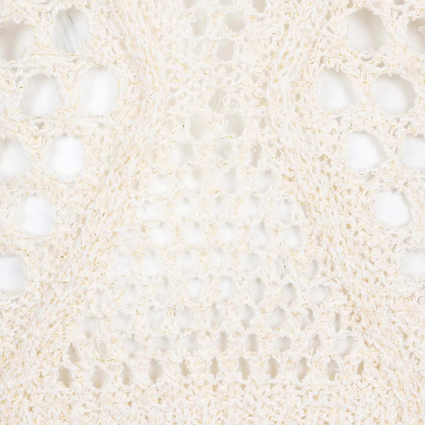 Esqualo Ajour Knit Sweater | Ivory / Sky Blue