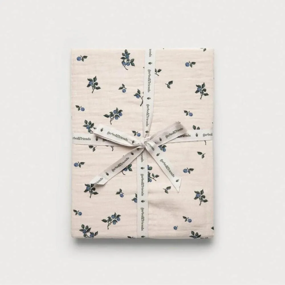 Garbo & Friends Blueberry Cot Fitted Sheet