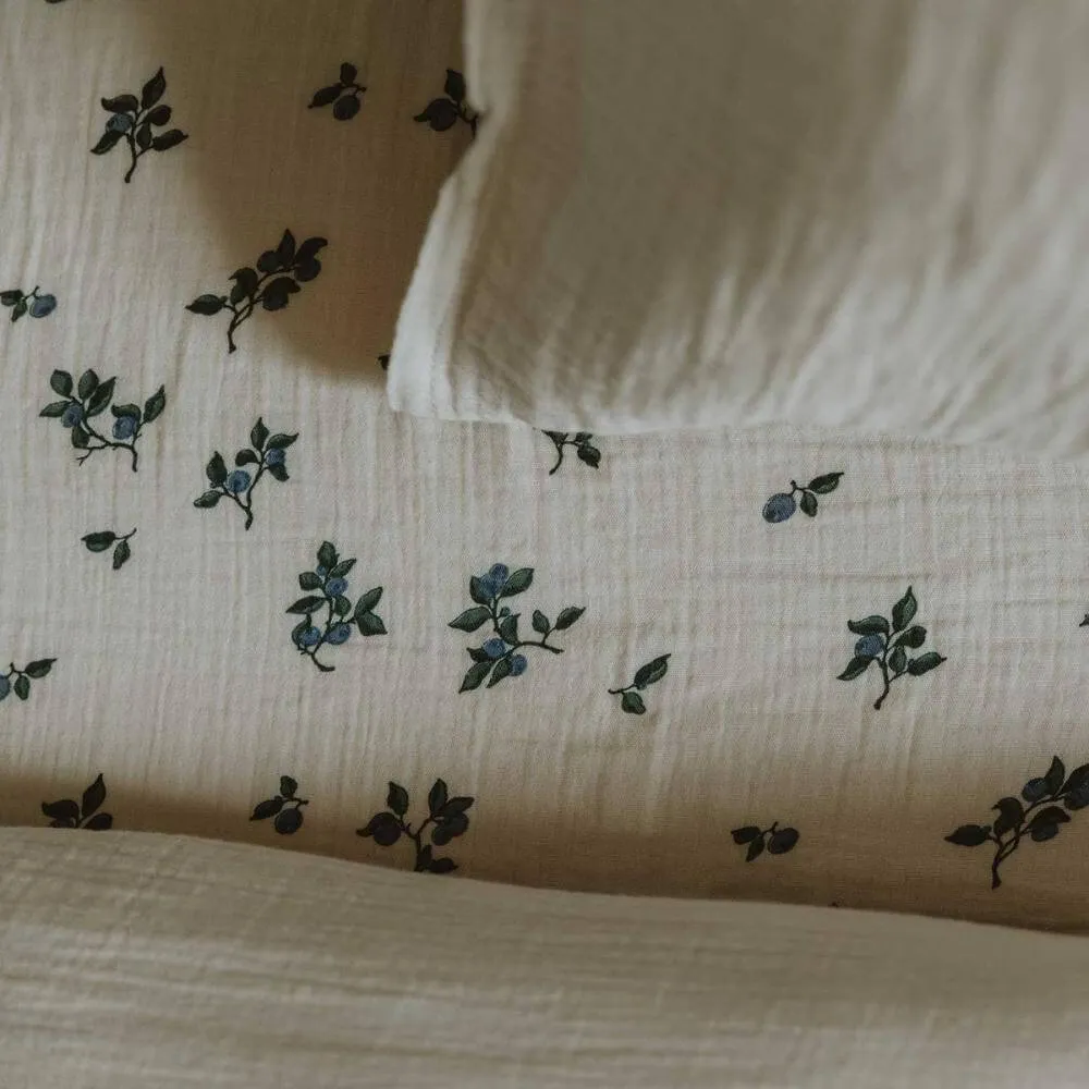 Garbo & Friends Blueberry Cot Fitted Sheet