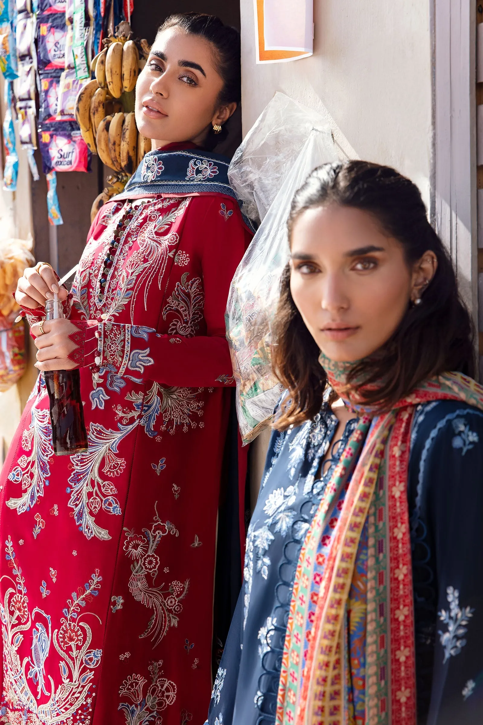 GIZEM (ZL23-05 A) | Zaha Lawn Collection 2023 | Embroidered Unstitched Lawn Suits