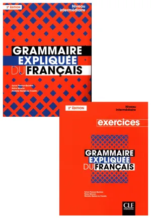 Grammaire Expliquée Du Français - Niveau Intermédiaire (B1/B2) 2Ème Édition -Livre   Cahier D'Activités ( Set Of 2 Books)
