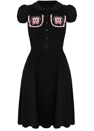 Hell Bunny Not Into You Hellcat 40's Dress Black