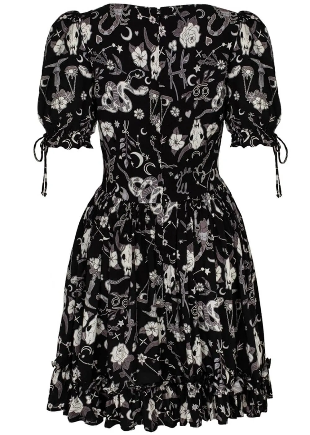 Hell Bunny Star Sign 60's Mini Dress Black