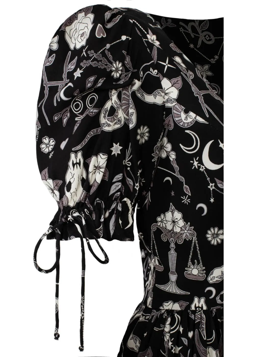 Hell Bunny Star Sign 60's Mini Dress Black