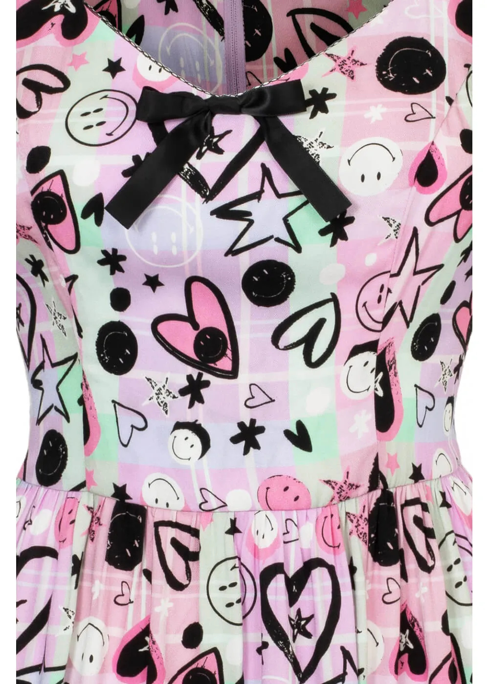 Hell Bunny x Smiley Robbie Dress Multi 