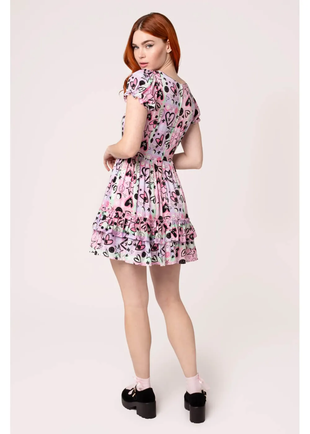 Hell Bunny x Smiley Robbie Dress Multi 