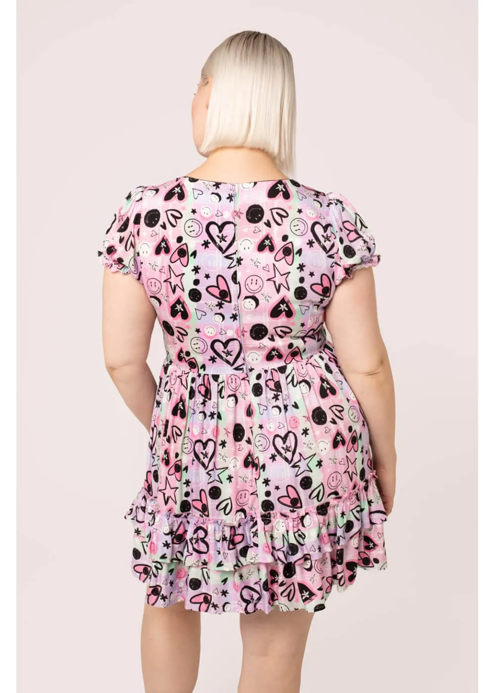Hell Bunny x Smiley Robbie Dress Multi 