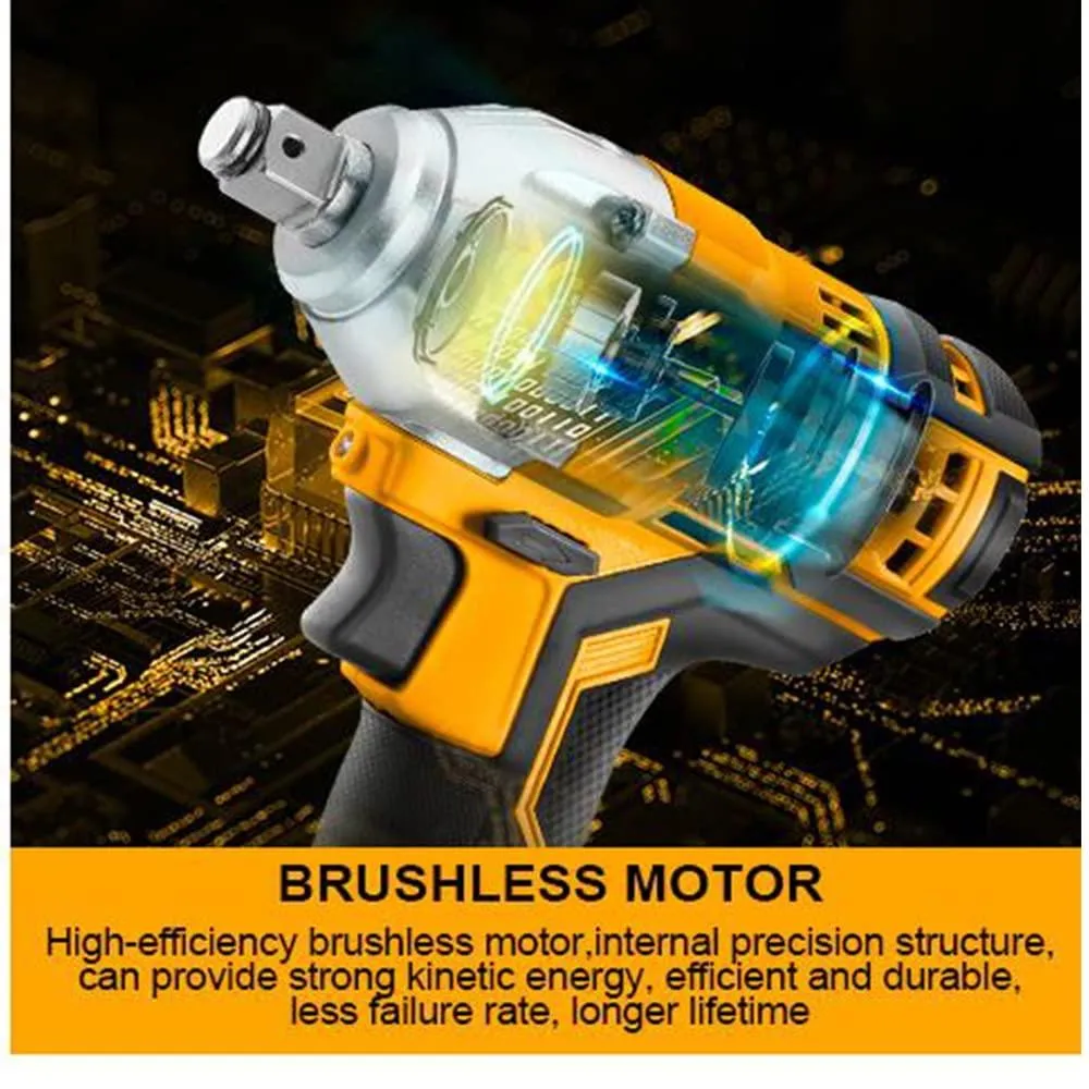 INGCO CIWLI2001 Cordless Li-Ion Impact Wrench Brushless Motor 20V - Battery & Charger Not Included