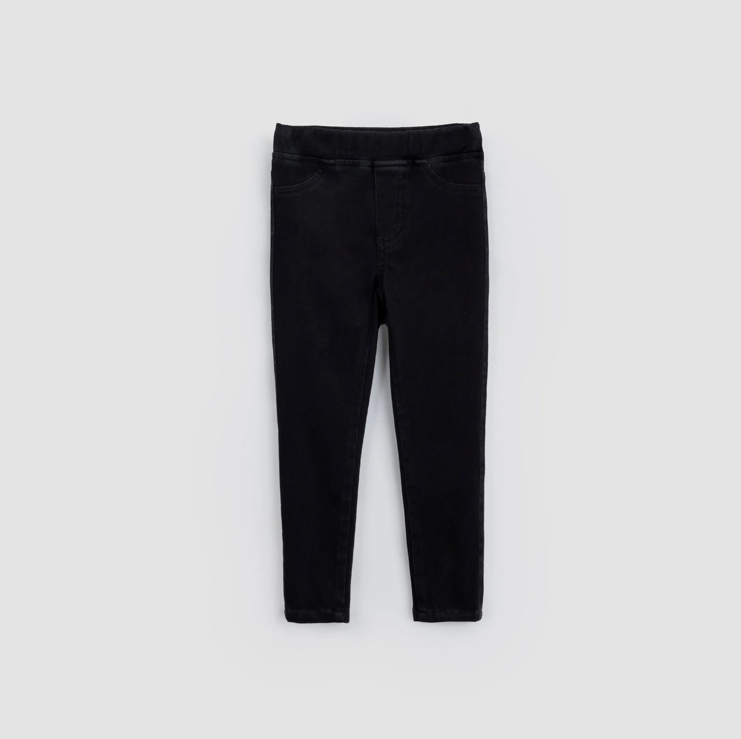 Jegging noir foncé extensible en éco-denim pour fille