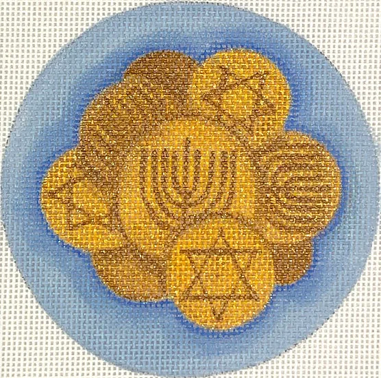 JM-06: Gelt – golds on light blue