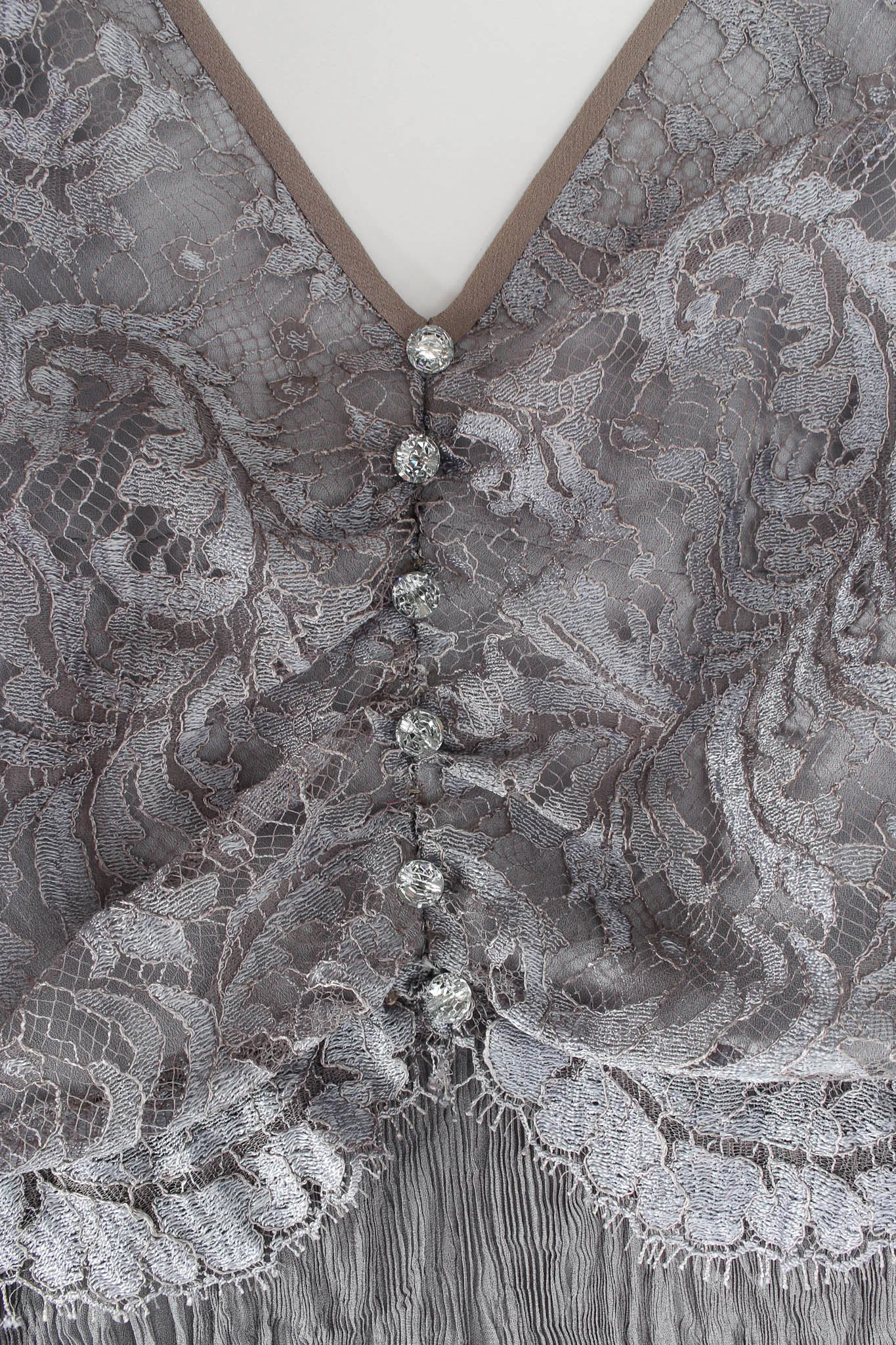 Lace Plissé Pleat Dress