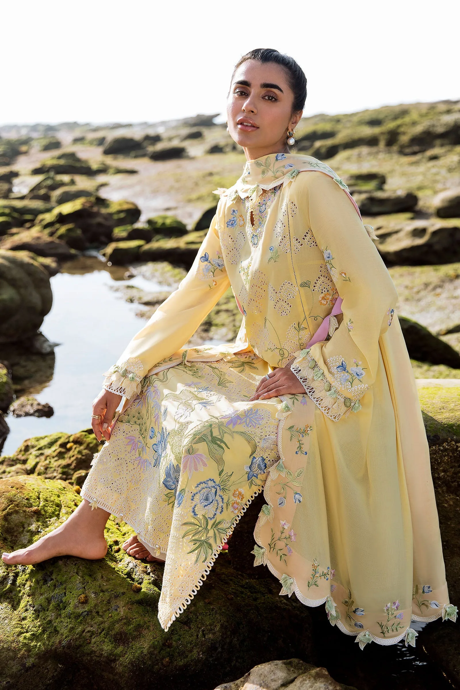 LANA (ZL23-04 A) | Zaha Lawn Collection 2023 | Embroidered Unstitched Lawn Suits