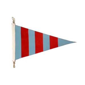 Light Blue and Red Stripe Flag