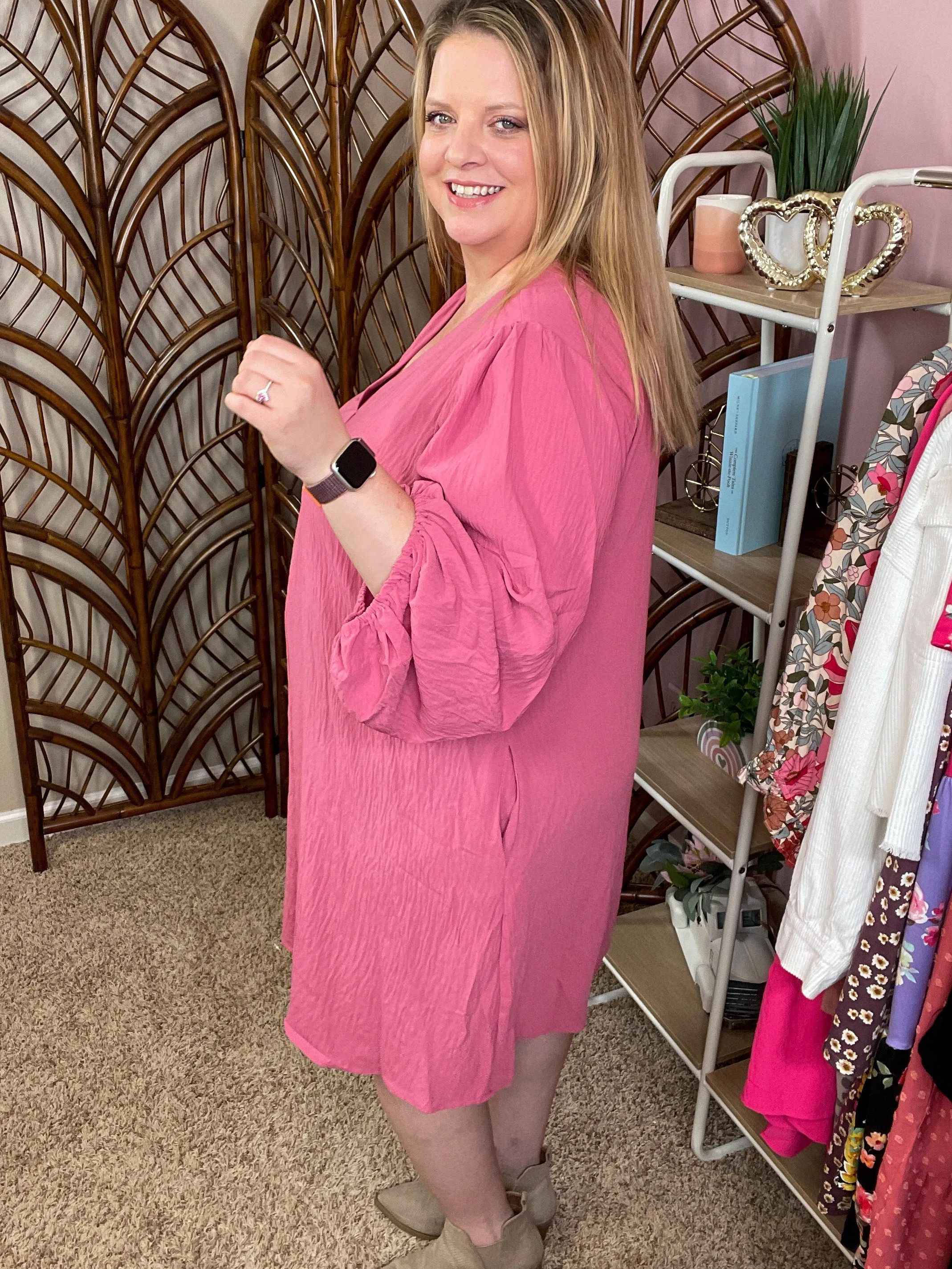 Like a Lady Dress - Deep Blush