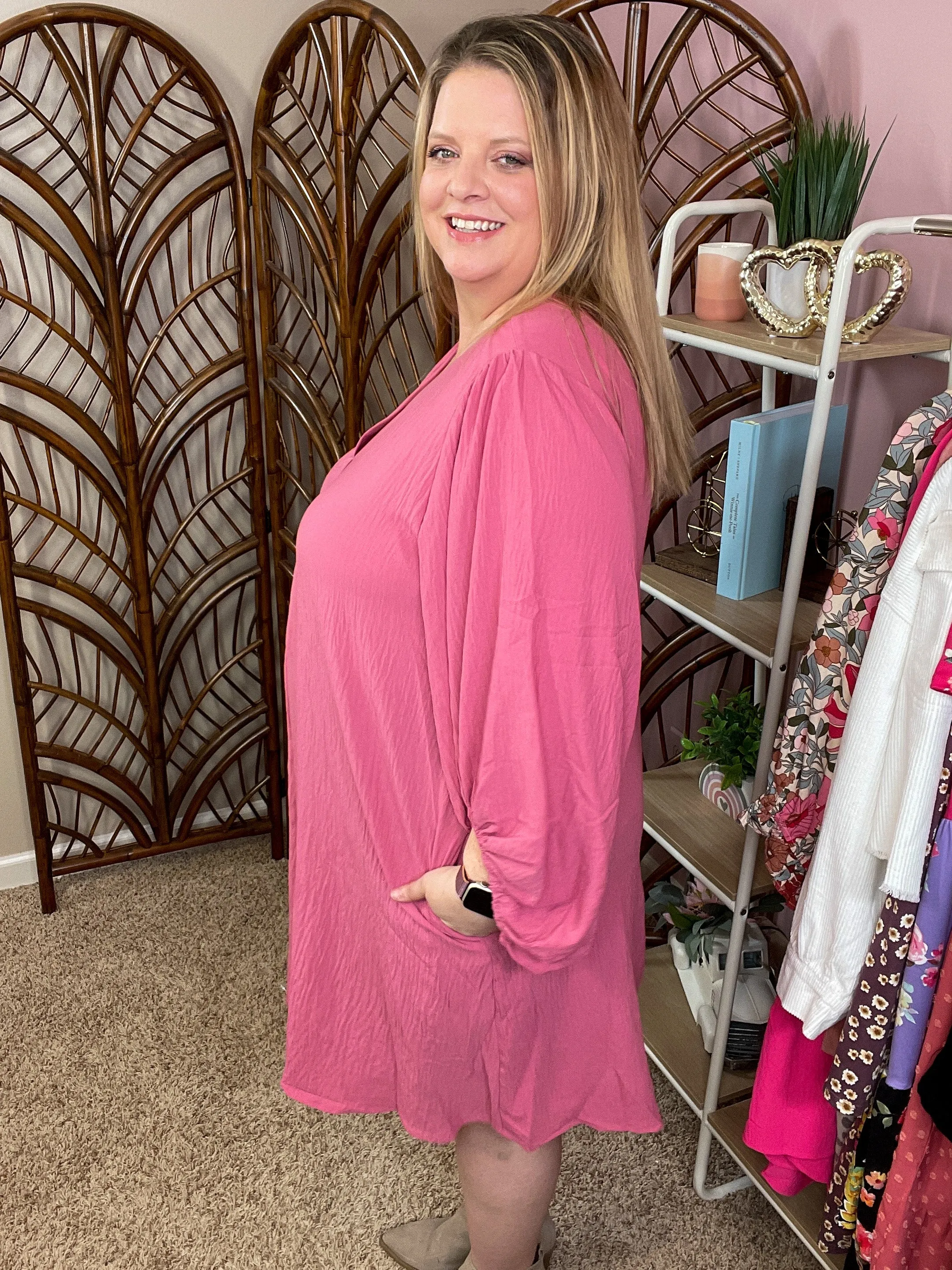 Like a Lady Dress - Deep Blush
