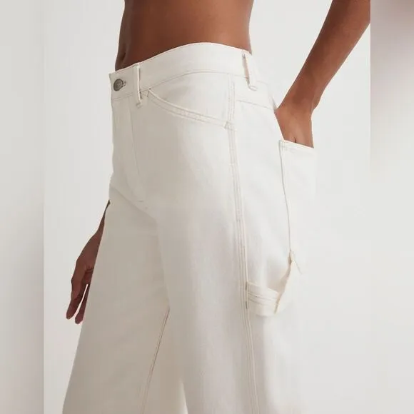 Madewell NWT Petite Low-Slung Straight Jeans Size 27P in Vintage Canvas