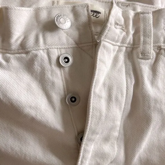 Madewell NWT Petite Low-Slung Straight Jeans Size 27P in Vintage Canvas