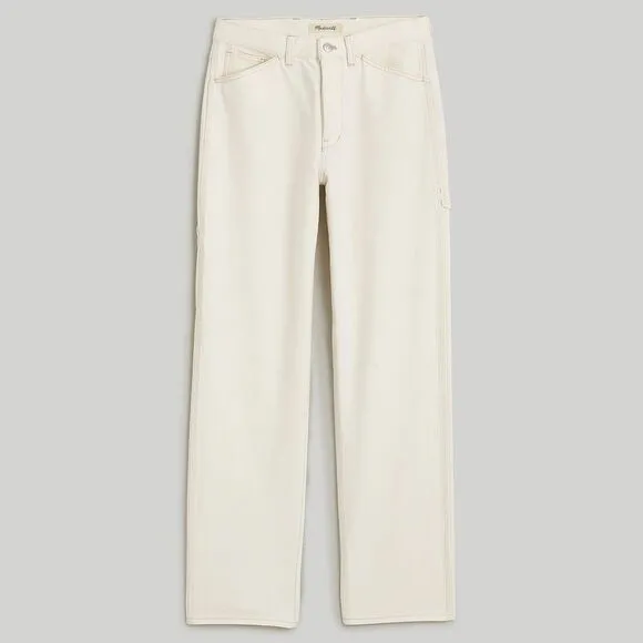 Madewell NWT Petite Low-Slung Straight Jeans Size 27P in Vintage Canvas