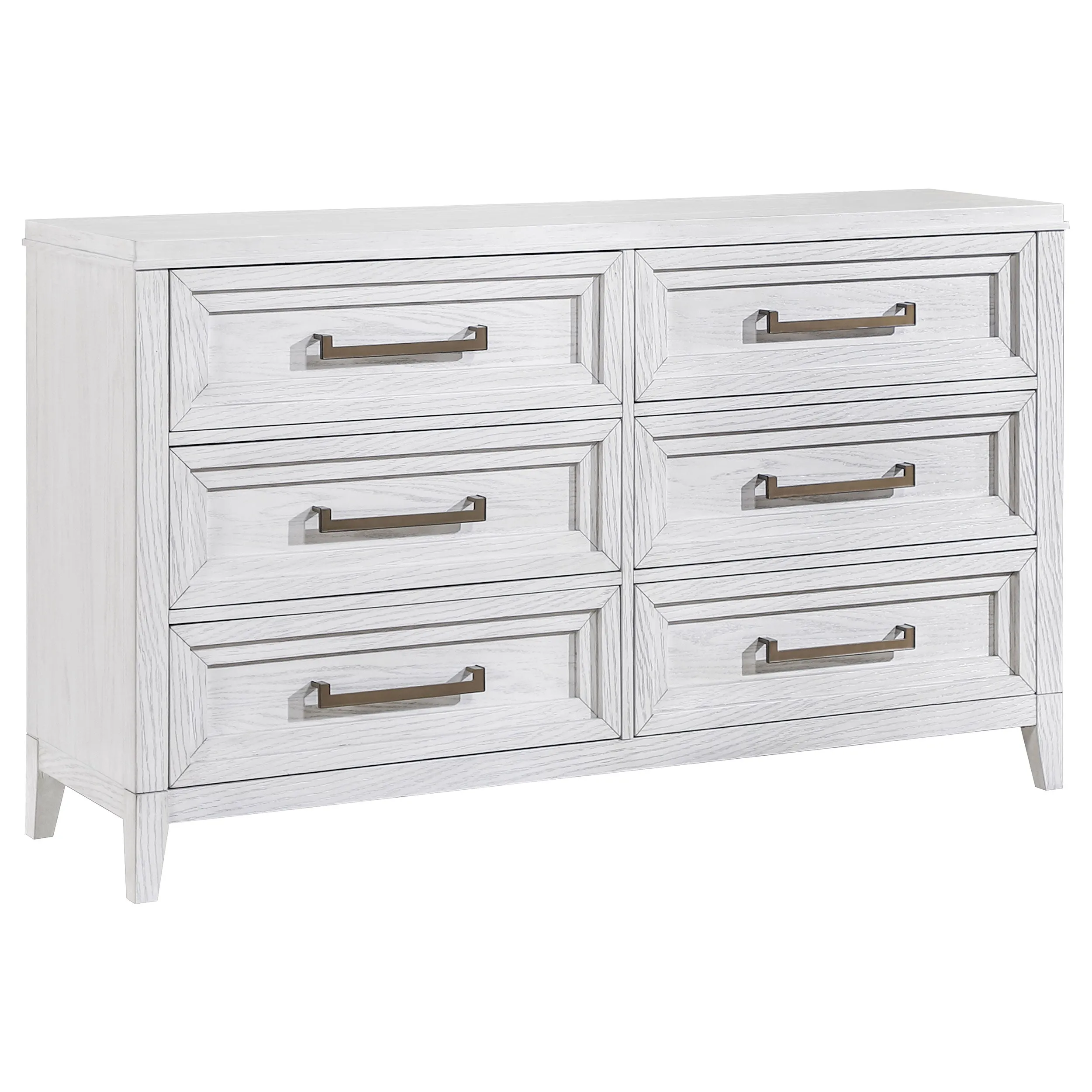 Marielle 4-piece Eastern King Bedroom Set Distressed White