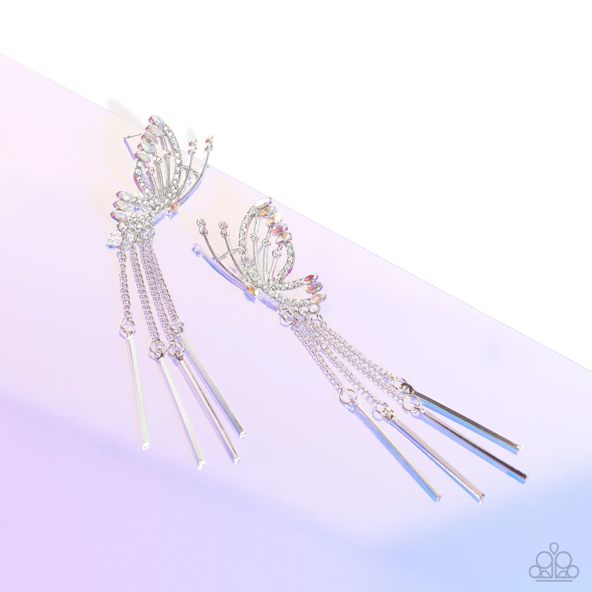 Paparazzi A Few Of My Favorite WINGS Earrings White