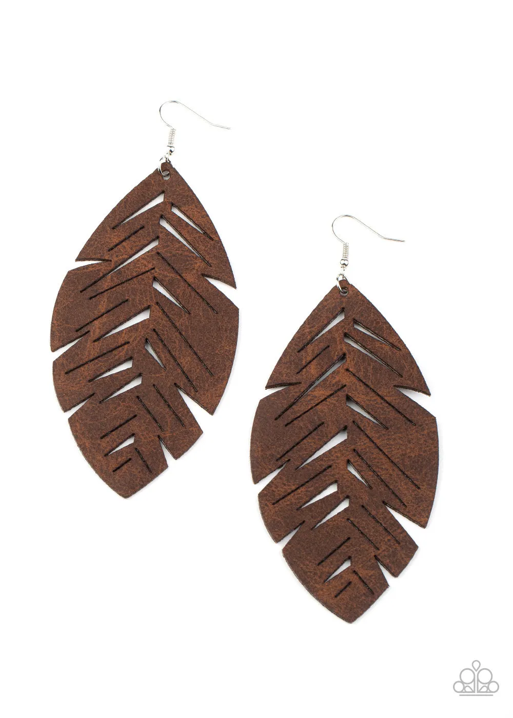 Paparazzi I Want To Fly Earrings Brown
