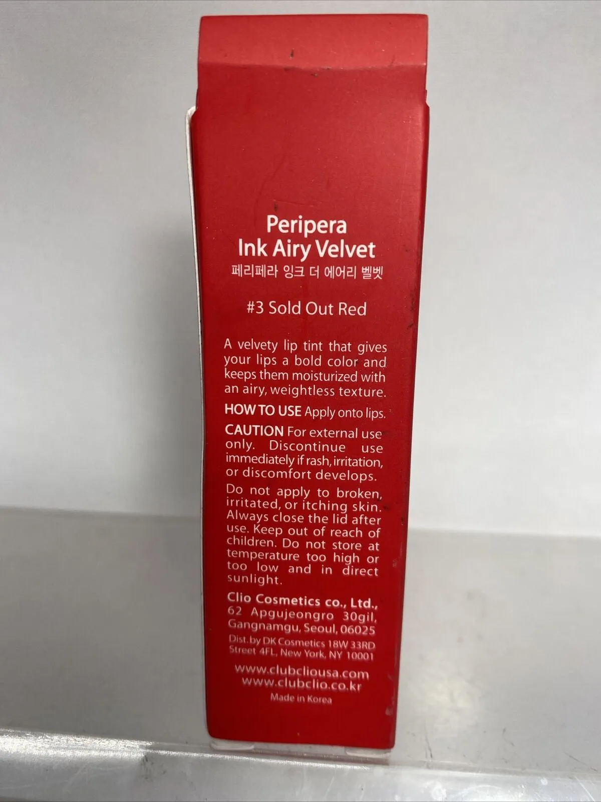 [Peripera] Ink Airy Velvet Sold Out Red #3 (Lip Tint) 19/s