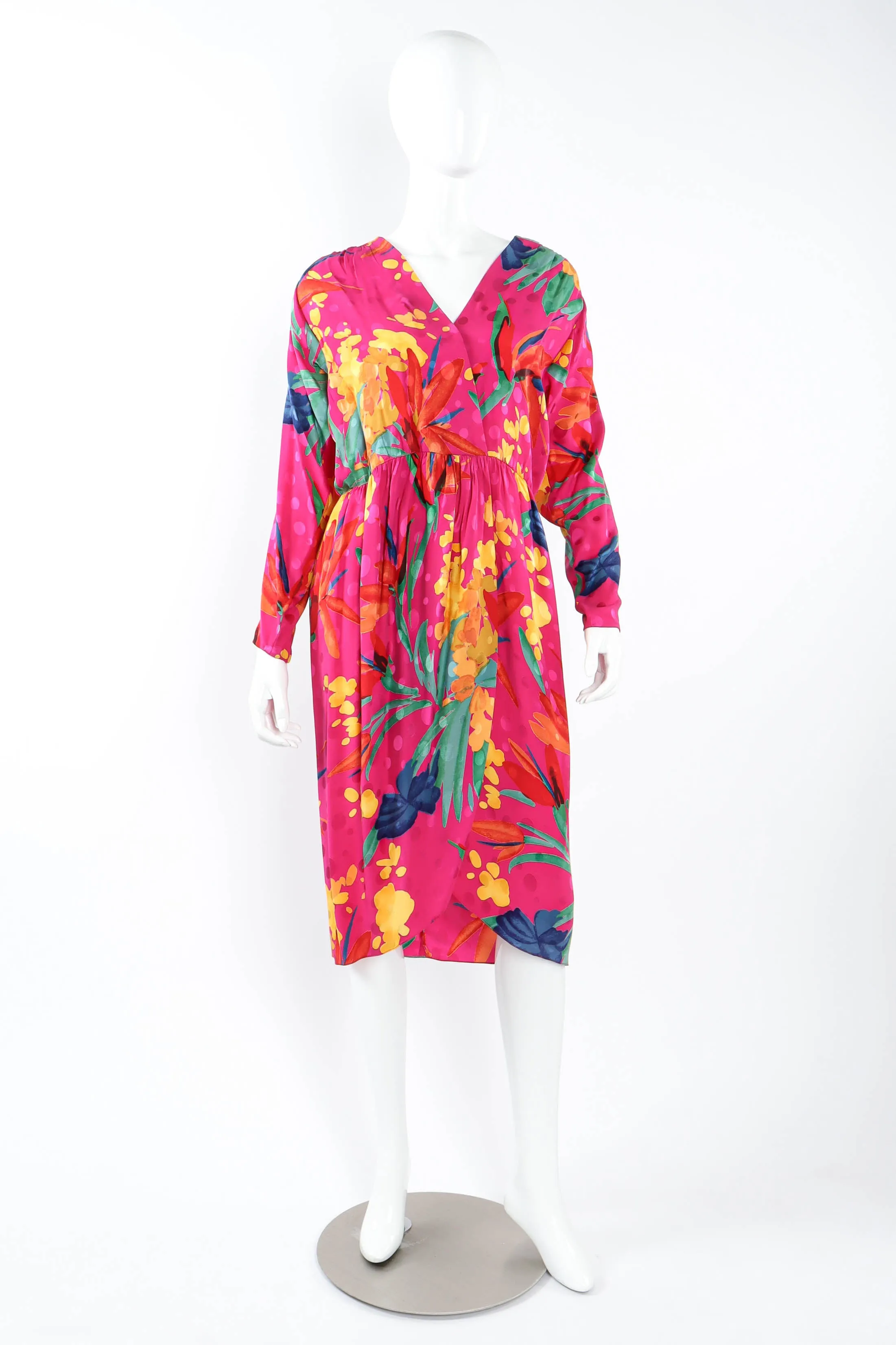 Pleasant Floral Wrap Dress