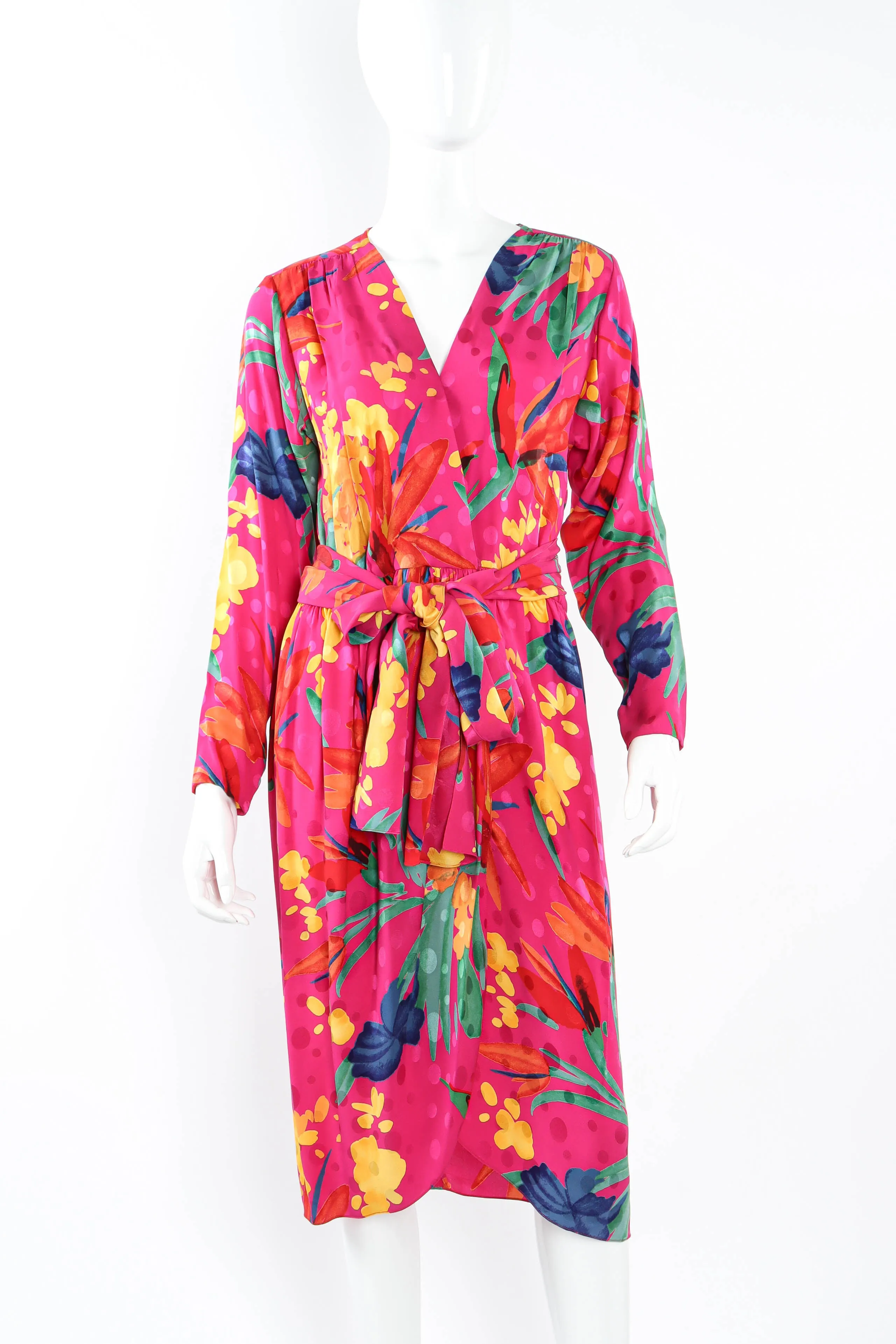 Pleasant Floral Wrap Dress